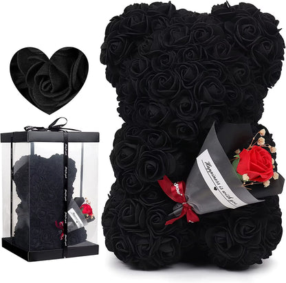 2026 Eternal Rose Teddy Bear Artificial Flower Gift for Mom - Mother'S Day Birthday Valentine'S Day Anniversary Home Decor